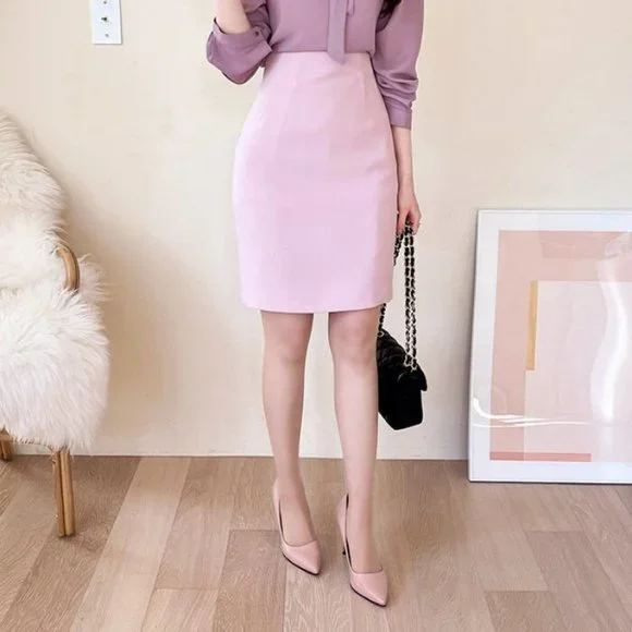 sachin and babi light blue dress Cutout Neckline Bodycon Knit Dress in Pink main image 1